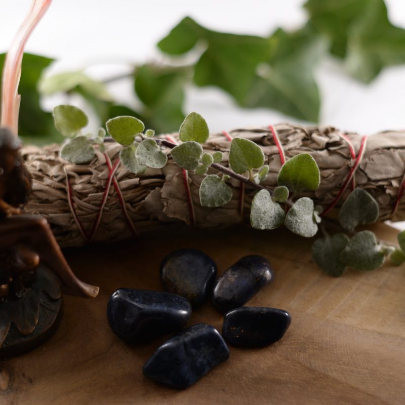 Jaspis blauw knuffelsteen