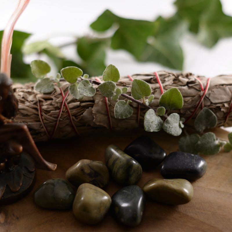 Jaspis groen knuffelsteen