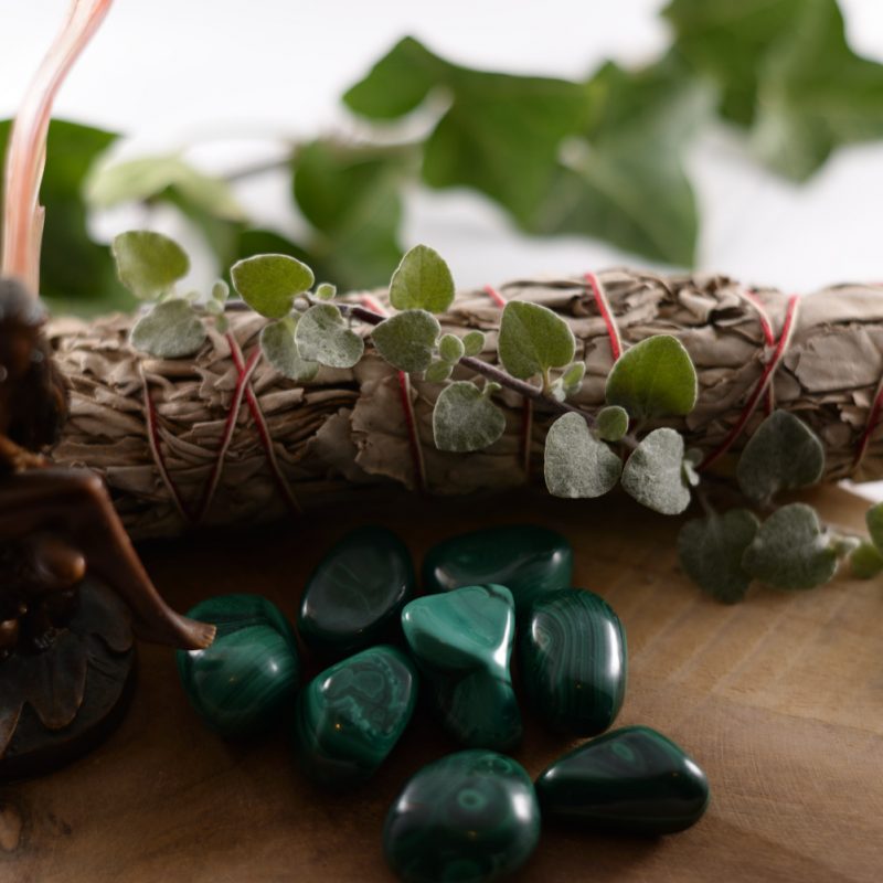 Malachiet knuffelsteen