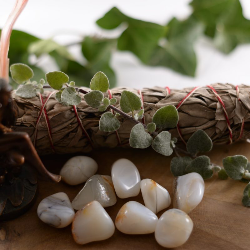 Melkopaal knuffelsteen